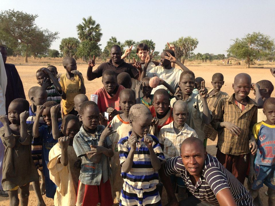 South Sudan school volunteer work
