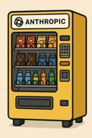 Anthropic vending machine in cartoon format